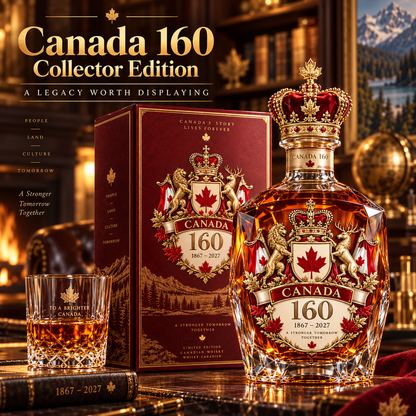 🔥 LIMITED-TIME 50% OFF | 🍁🇨🇦 Canada 160 Collector Decanter™ – 1867–2027 Heritage Tribute & Patriotic Keepsake ✨