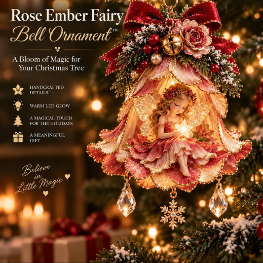 ✨ Enchanted Fairy Glow Bell™ — Lighted Floral Christmas Ornament