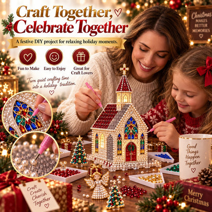✨🔥Sparkling Christmas Church DIY Gem Art Kit✨🔥