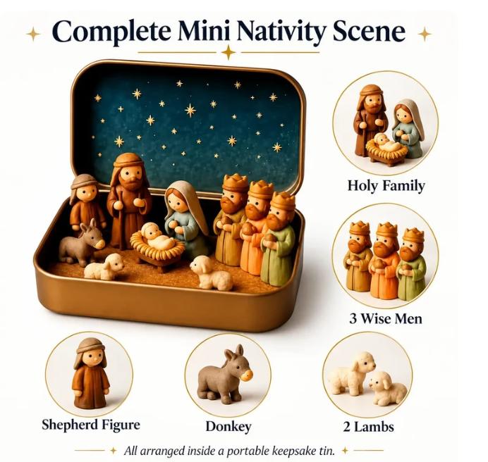 ✝️ Little Bethlehem™ – Pocket Nativity Scene Set