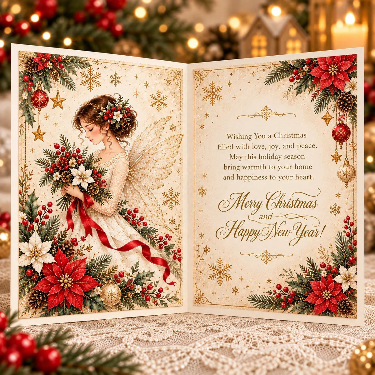 🪽✨3D Christmas Angel Greeting Card