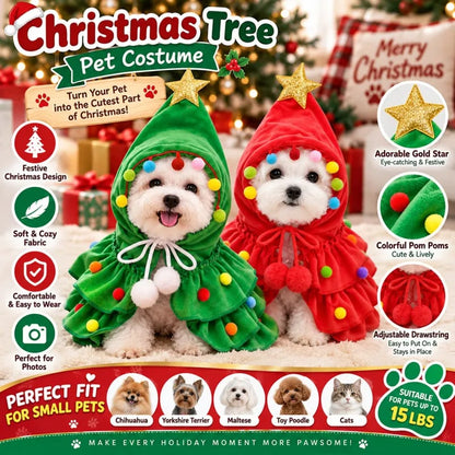 🎄Christmas Tree Pet Cape