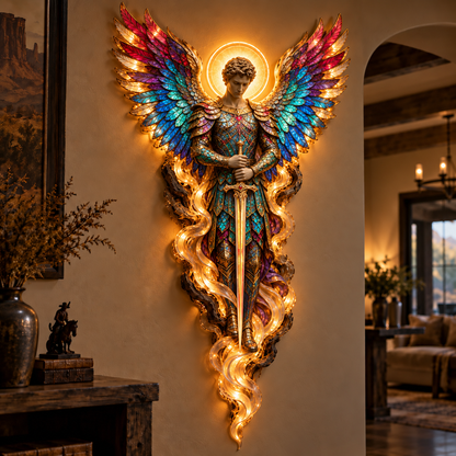 ✝️ LIMITED-TIME 50% OFF | Heavenly Radiance™ Lighted Angel Wall Sculpture – A Glowing Symbol of Faith, Grace & Protection ✨