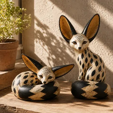 🔥Vintage Fennec Fox Sculpture