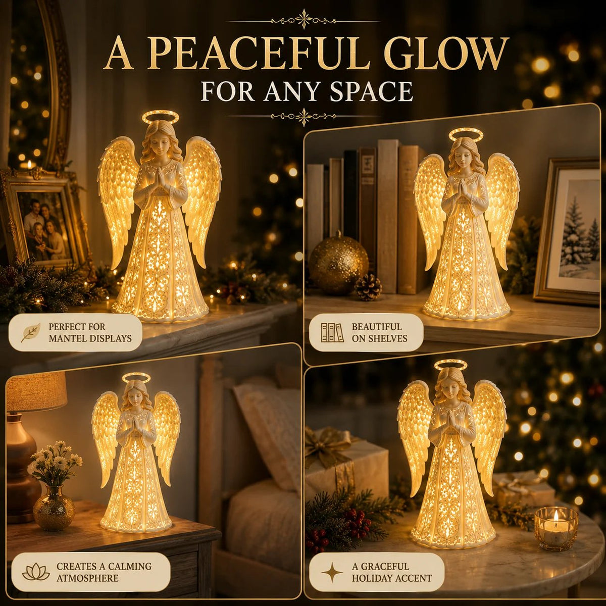 ✨ Guardian Glow™ Christmas Angel A Symbol of Hope, Love & Protection