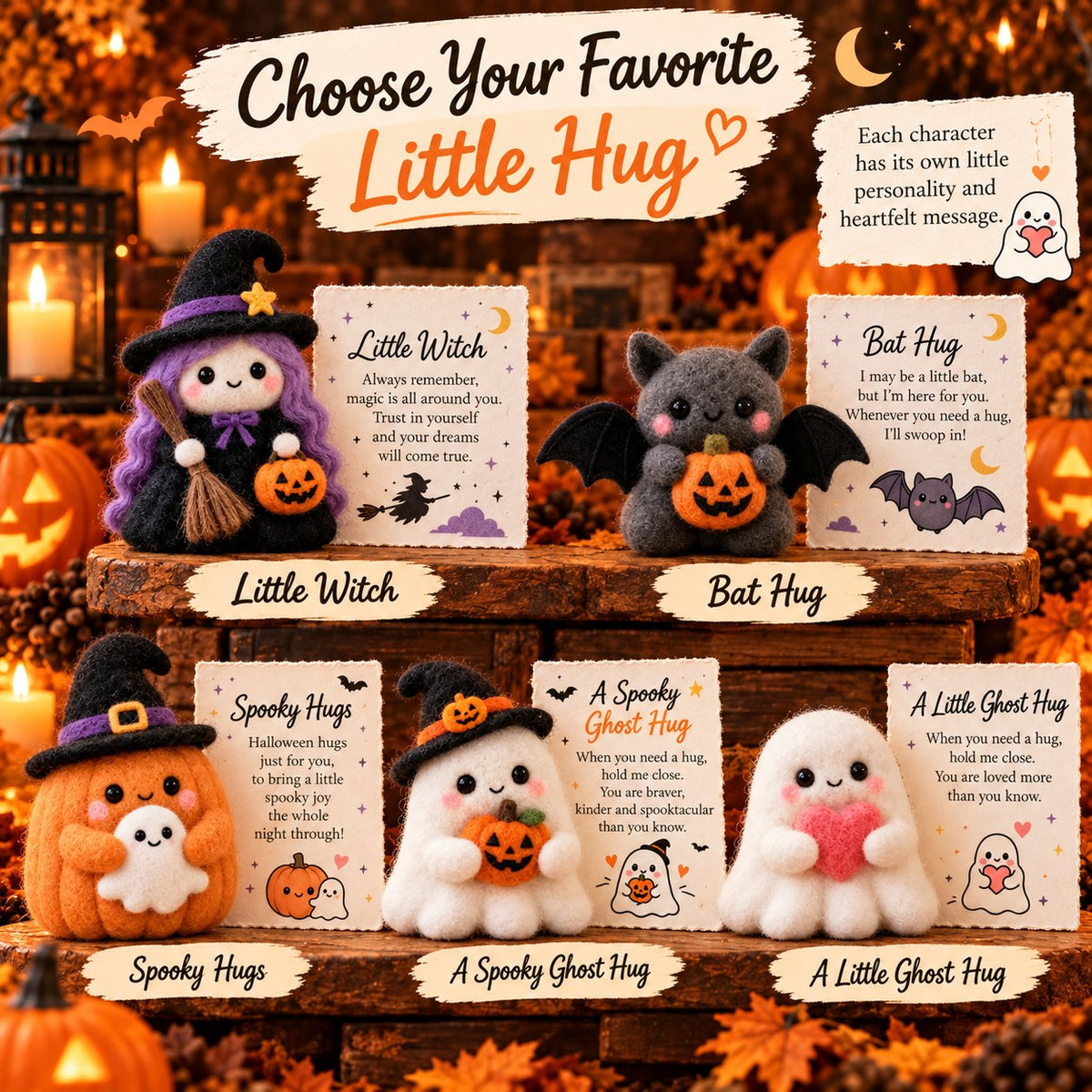 Five A Little Ghost Hug styles