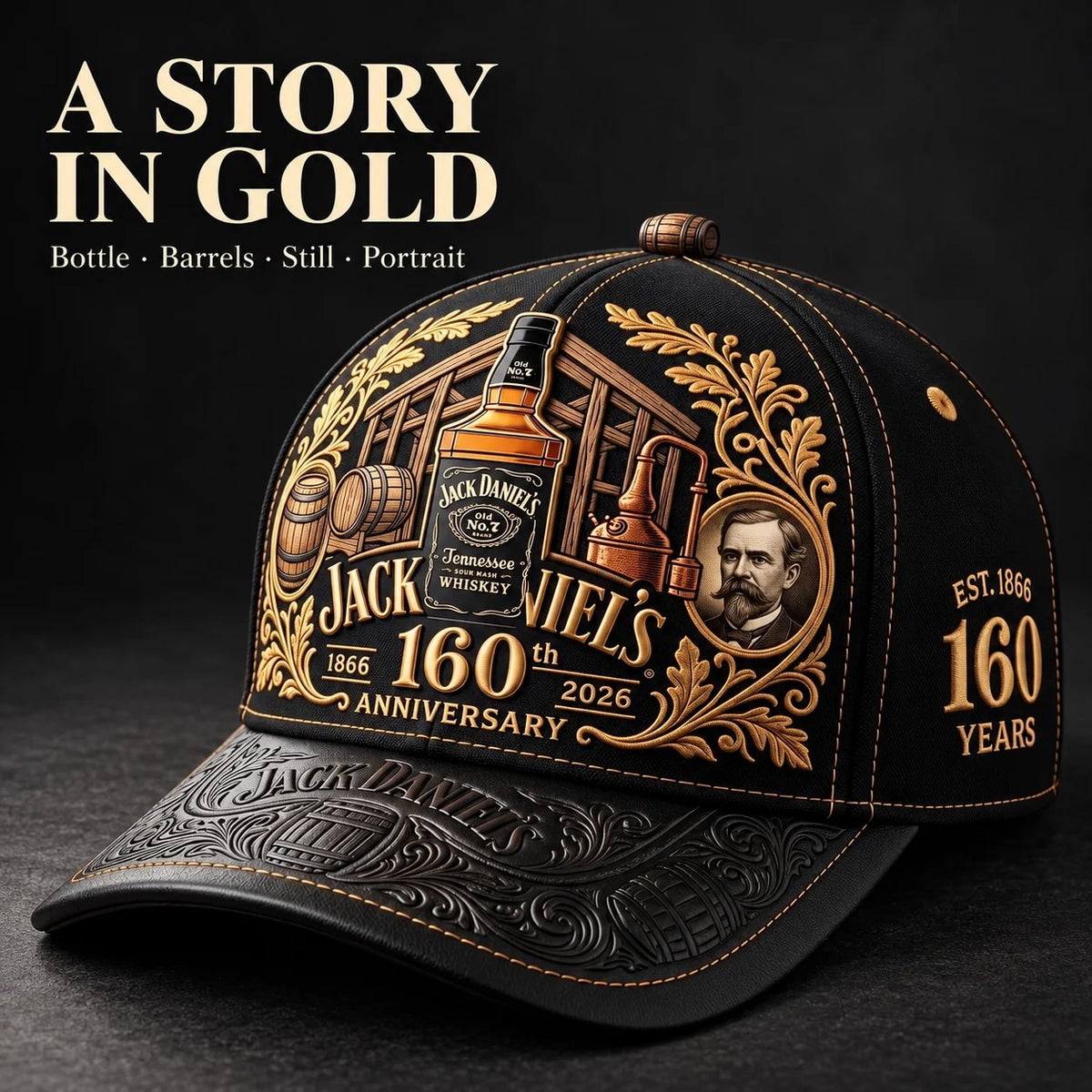 Jack Daniel's 160th Anniversary Limited Edition Cap