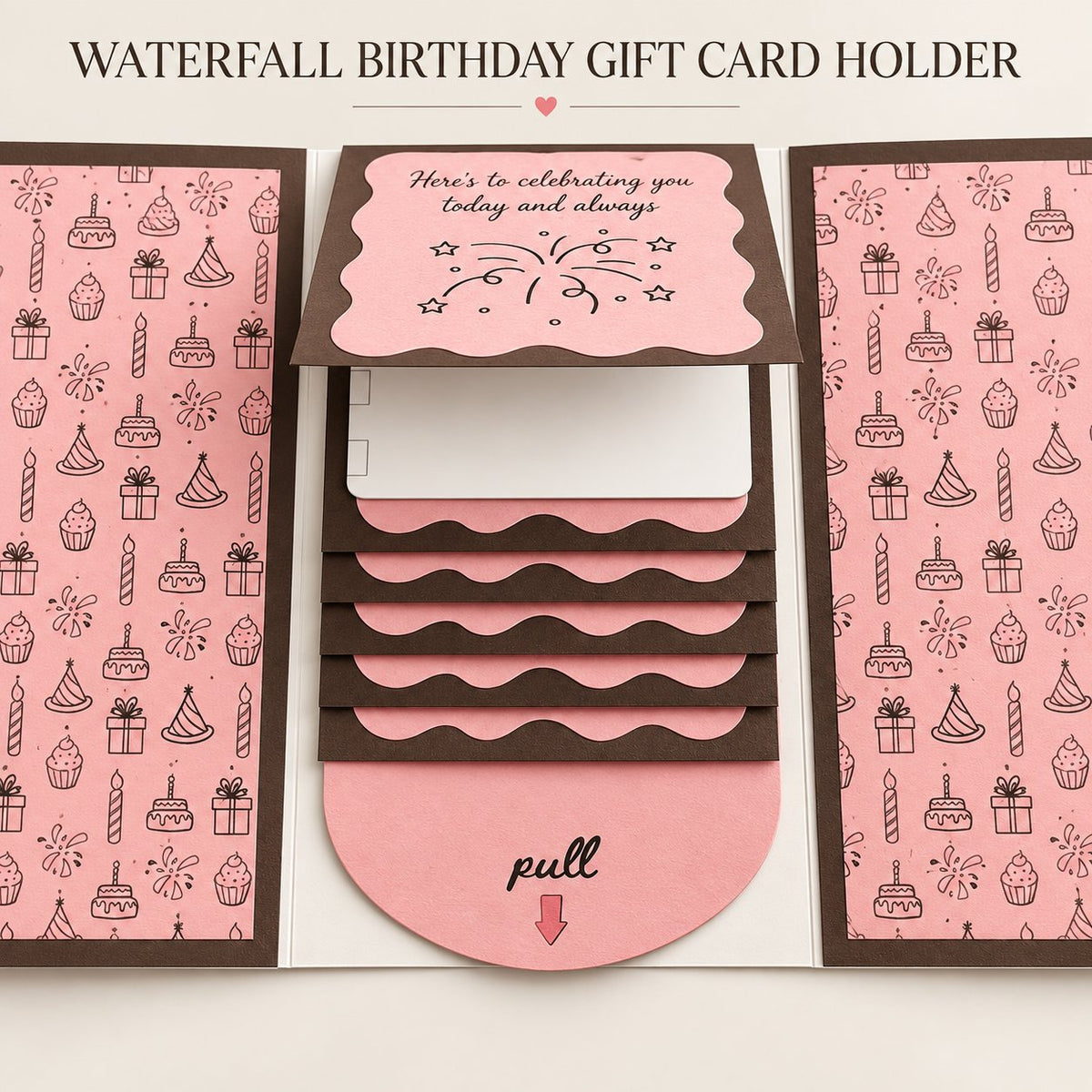 ⏰LAST DAY 49% OFF - 2026 New🎅🎁 Waterfall Christmas Gift Card Booklet 💳✨