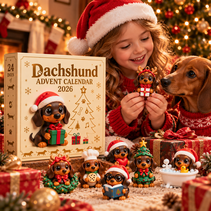 🎄 2026 Dachshund Advent Calendar – The Dream Christmas Gift for Dachshund Lovers 🐶
