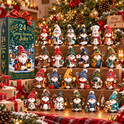 🎄 Limited-Time Christmas Sale | 2026 Gnome Snowman Advent Calendar – 24 Career-Themed Surprises for a Merry Countdown 🎁