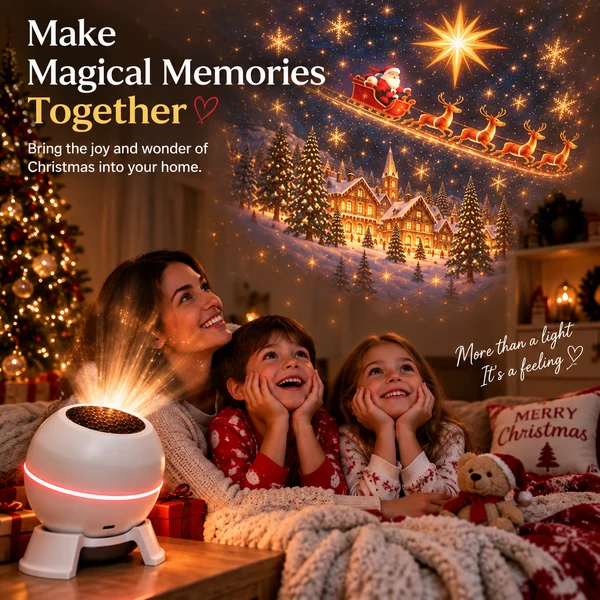 🎄🎅 Christmas Magic Projection Light – Bring Holiday Scenes to Life
