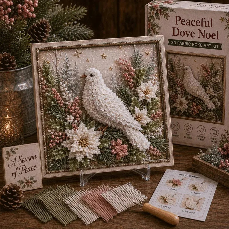 🧵Premium 3D Christmas Fabric Poke Art Kit