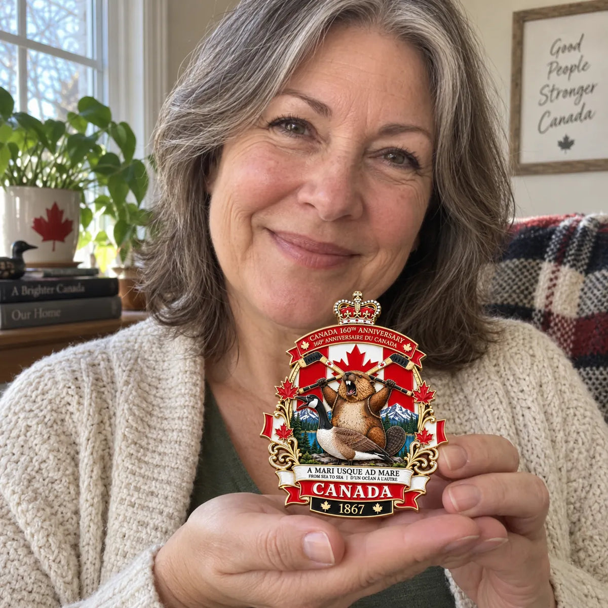 🍁 Canada 160th Anniversary “A Mari Usque Ad Mare” Tribute Badge |  3D Metal Enamel Keepsake 🇨🇦