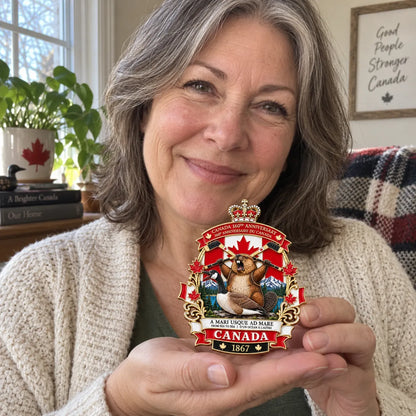 🍁 Canada 160th Anniversary “A Mari Usque Ad Mare” Tribute Badge |  3D Metal Enamel Keepsake 🇨🇦