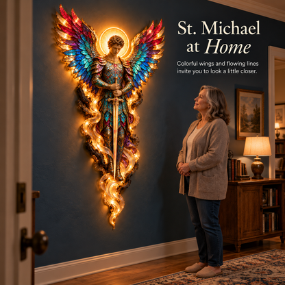 ✝️ LIMITED-TIME 50% OFF | Heavenly Radiance™ Lighted Angel Wall Sculpture – A Glowing Symbol of Faith, Grace & Protection ✨