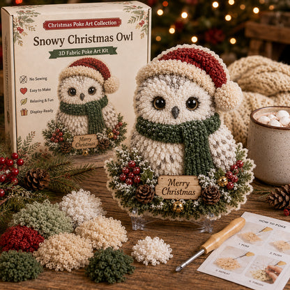🧵🎅 Christmas Poke Art Collection – DIY 3D Fabric Decor Kit