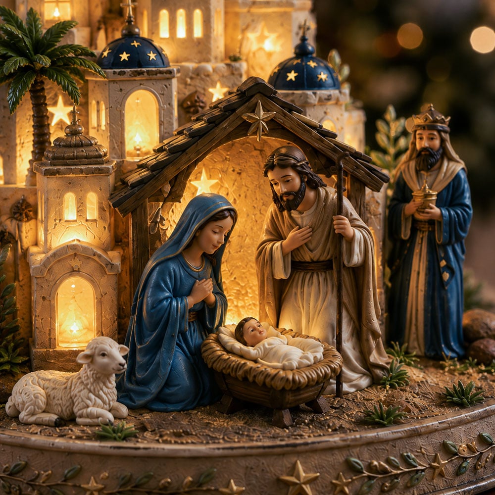 Nativity scene close-up