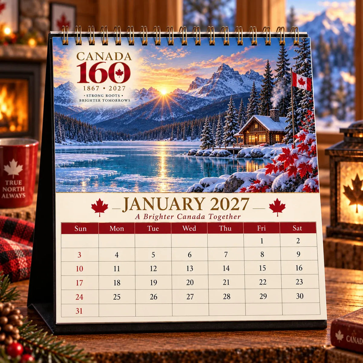 🍁🇨🇦 2027 Canadian Scenic Calendar – 12 Months of Beautiful Coast-to-Coast Views