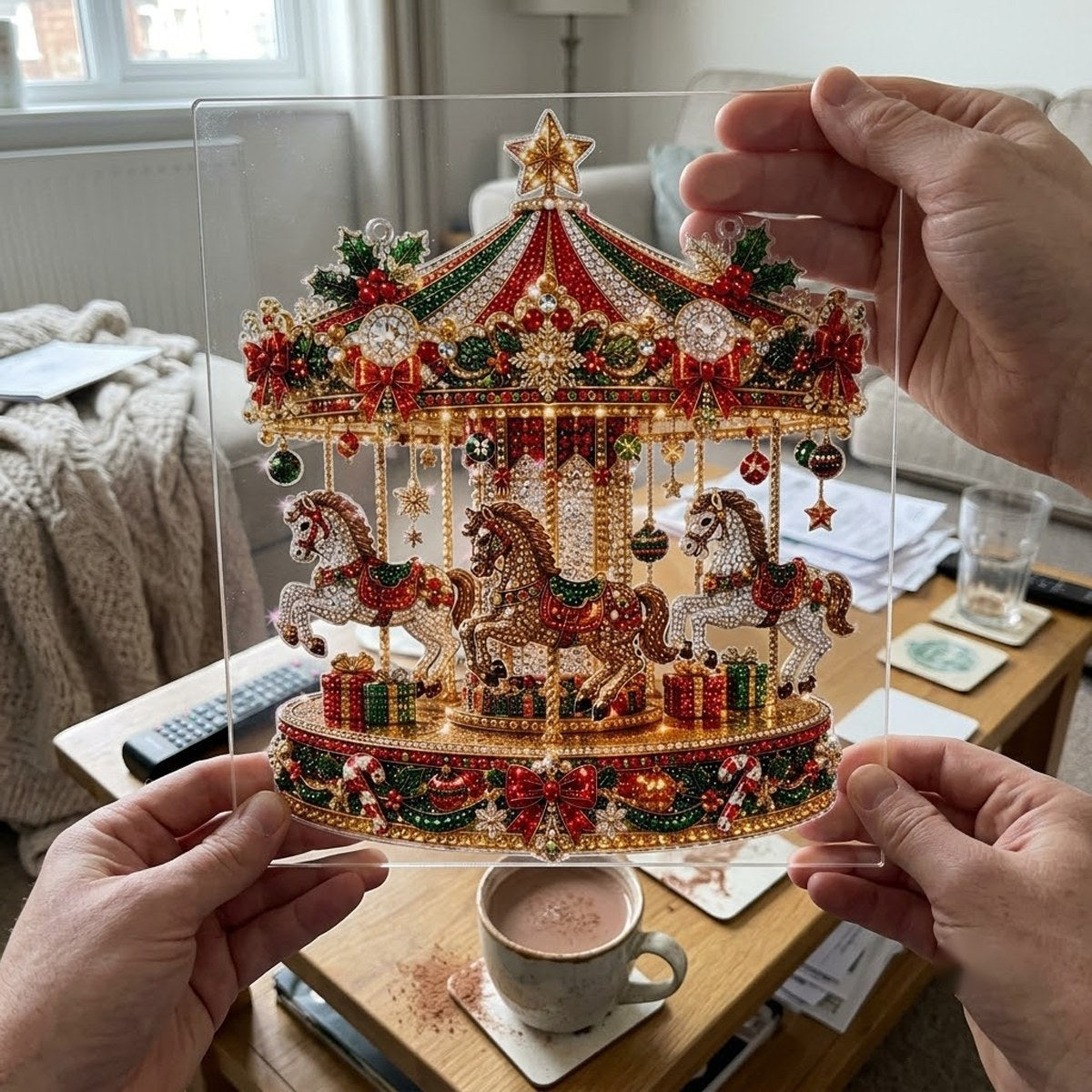 Lifestyle photo – Holiday Classics ornament at home (illustrative)