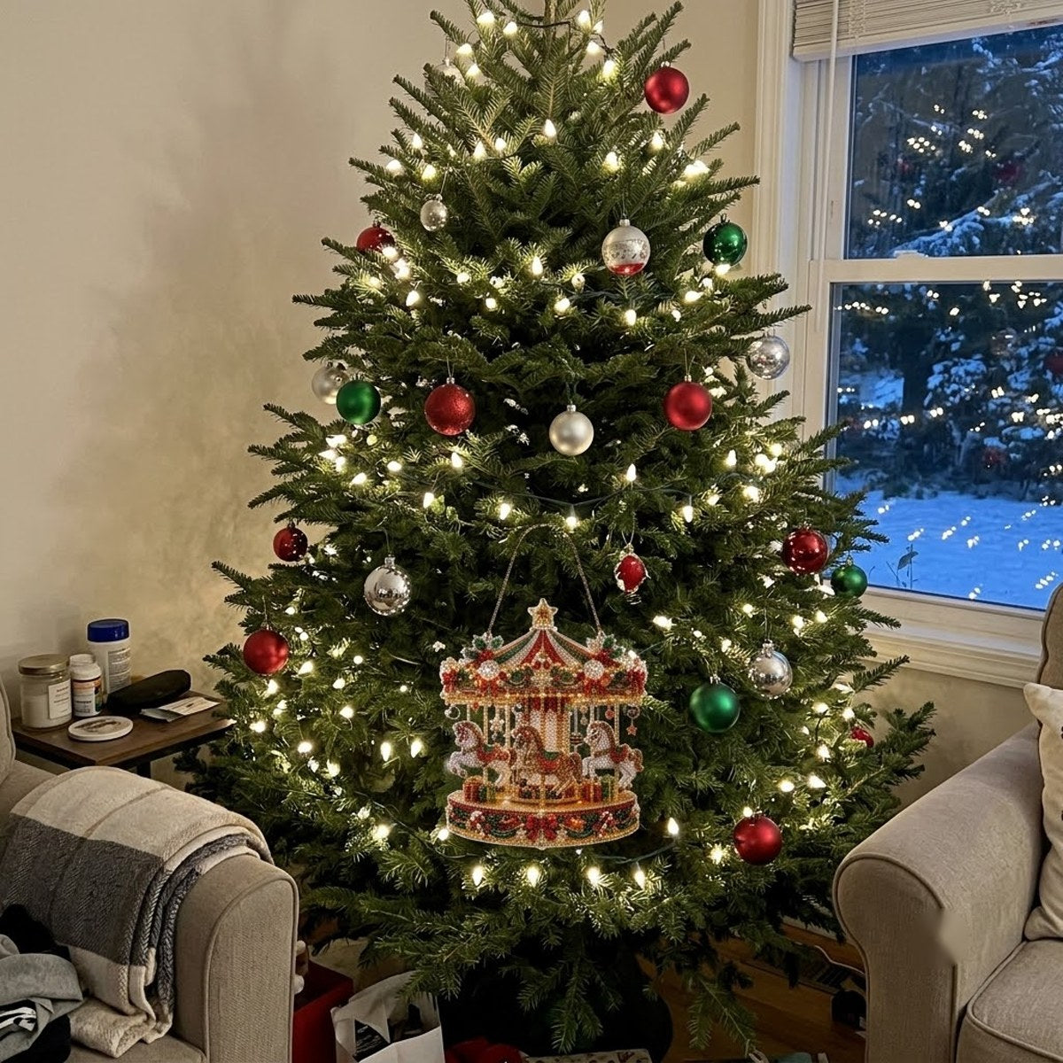 Lifestyle photo – Holiday Classics ornament at home (illustrative)