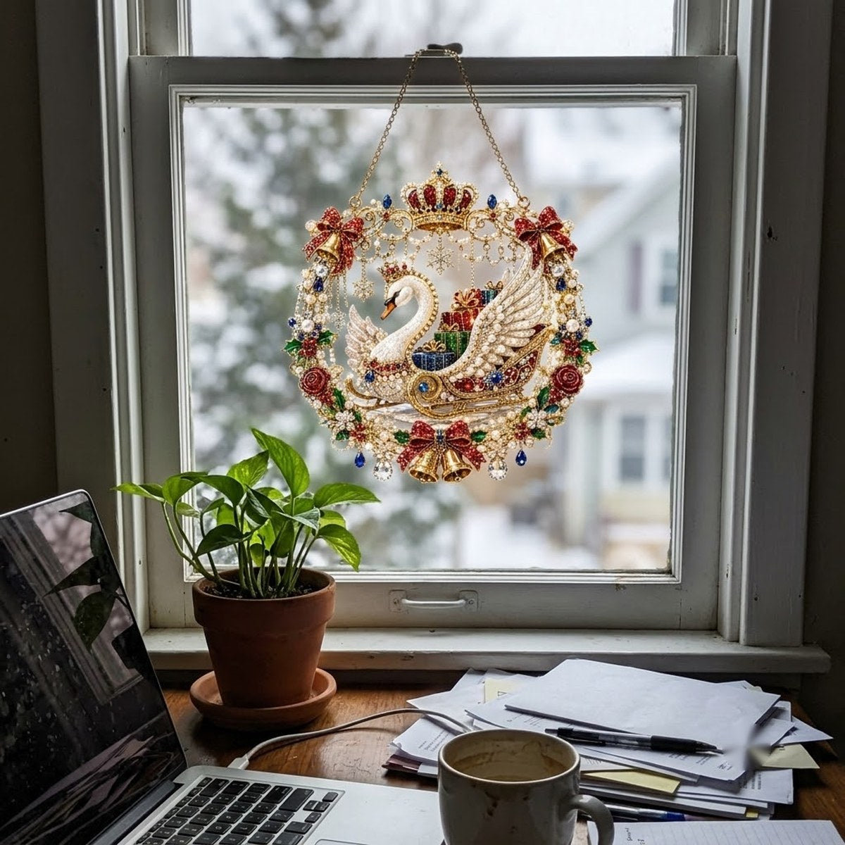 Lifestyle photo – Holiday Classics ornament at home (illustrative)