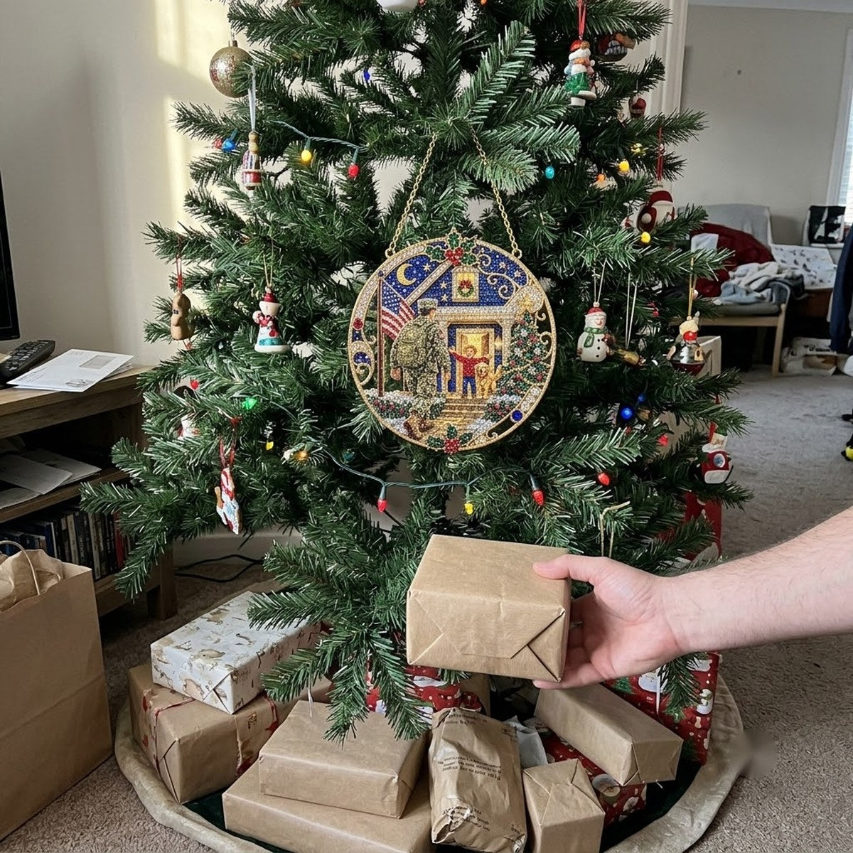 Lifestyle photo – Holiday Classics ornament at home (illustrative)