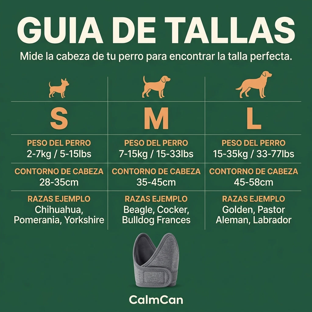 CalmCan size chart