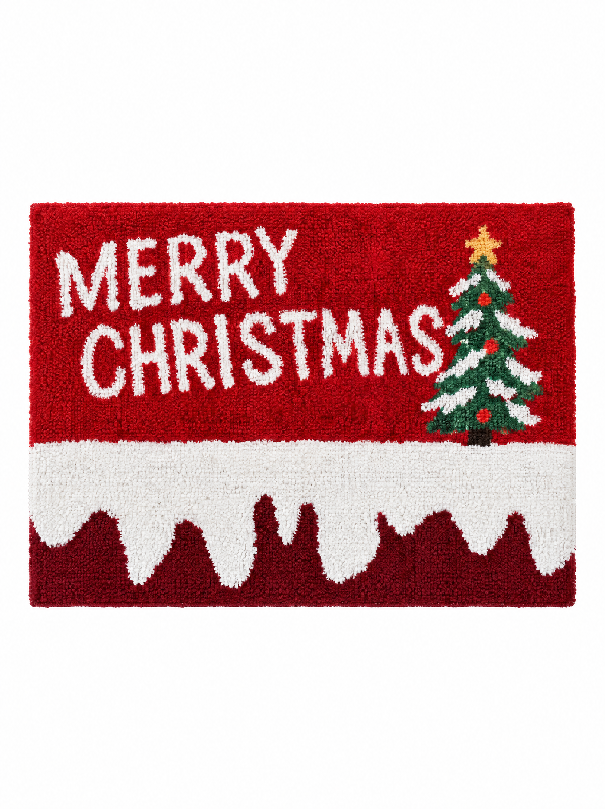 Festive Christmas mat display