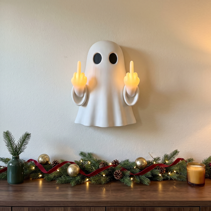 JollyFlips™ Light-Up Middle Finger Christmas Wall Décor