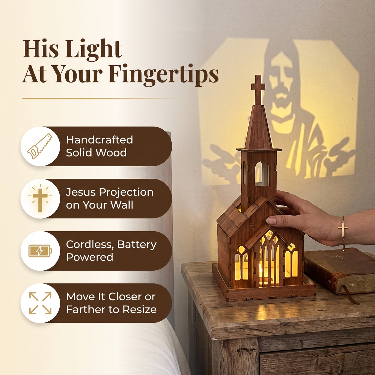 Hands of heaven - church lamps