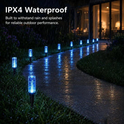 ✨Last Day 49% OFF✨Solar Pathway Lights Outdoor Crystal Bubble