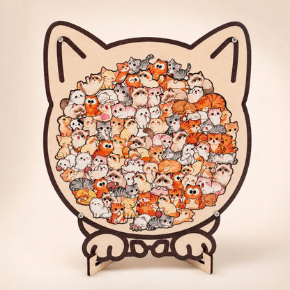 HuddlePaws™ - Puzzle de Madera Antiestrés