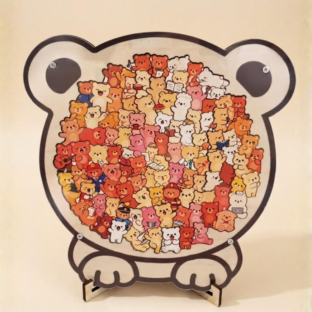 HuddlePaws™ - Puzzle de Madera Antiestrés