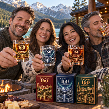 Canada 160th Anniversary Whisky Glass & Gift Box — 1867–2027 Commemorative Collection