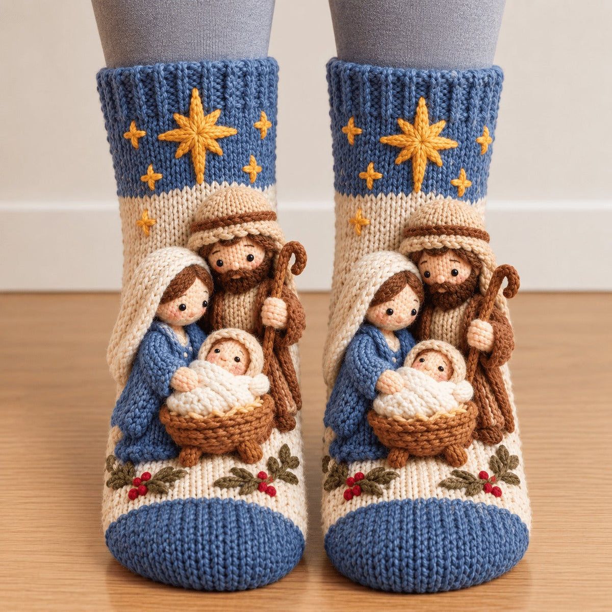 🎄Last Day 50% OFF-3D Nativity Christmas Socks