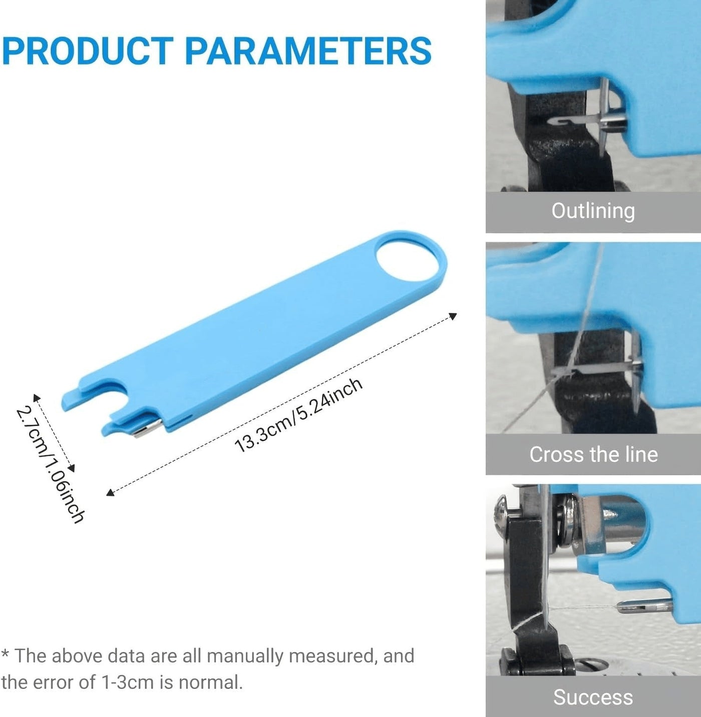 Needle threader dimensions
