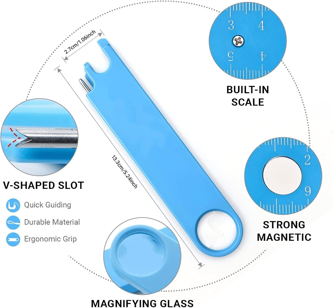 Four in one sewing threader functions