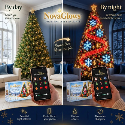NovaGlows app controlled Christmas designs
