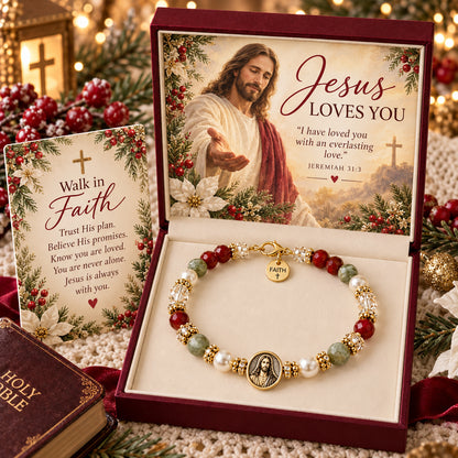 ✨ Faith & Grace Beaded Bracelet Gift Set — A Meaningful Christian Gift 🎁