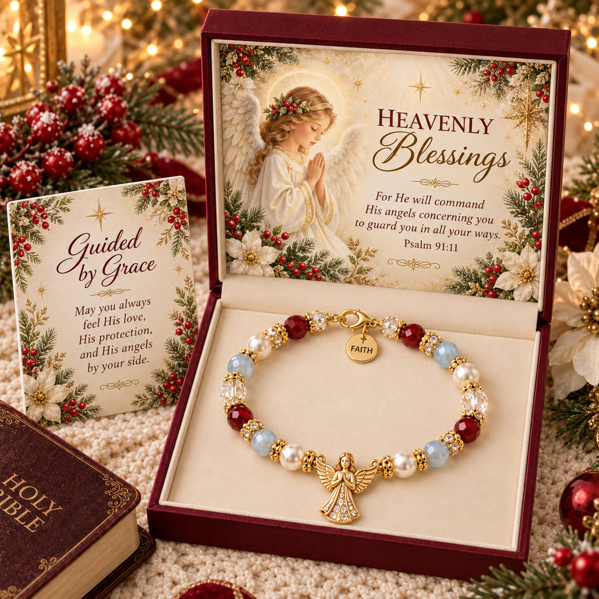 Five Faith and Grace Christian beaded bracelet designs