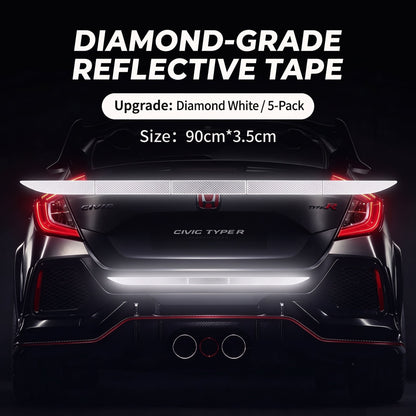 🔥Limited-time 50% off-Reflective Car Sticker Strips for Trunk & Rear Bumper