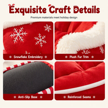 🎄 Christmas Sleigh Pet Bed – A Cozy Holiday Bed for Dogs & Cats