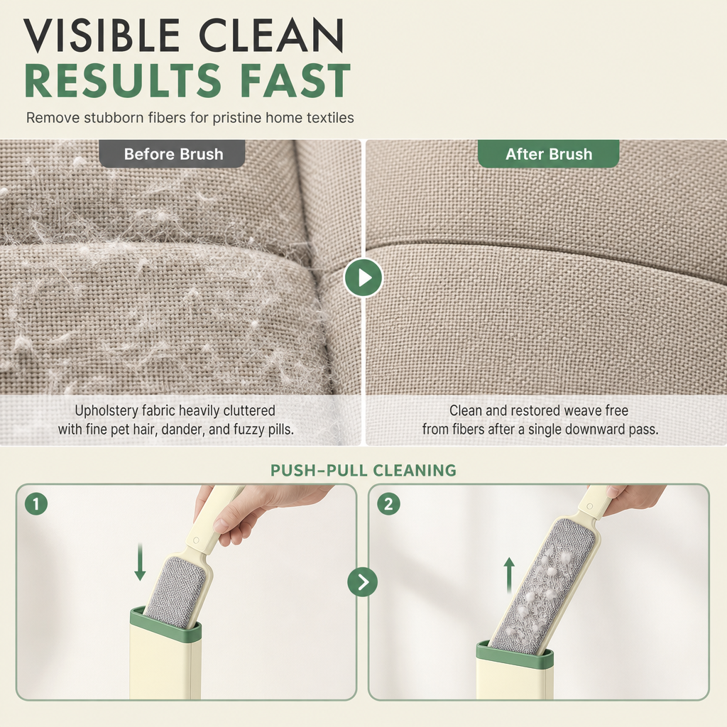 🐾 FurSweep™ – Double-Sided Electrostatic Pet Hair Remover