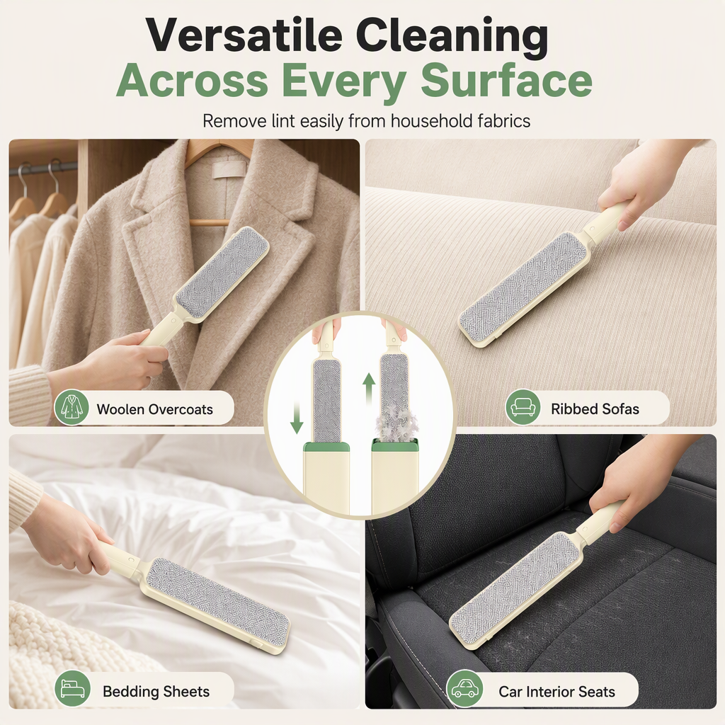 🐾 FurSweep™ – Double-Sided Electrostatic Pet Hair Remover