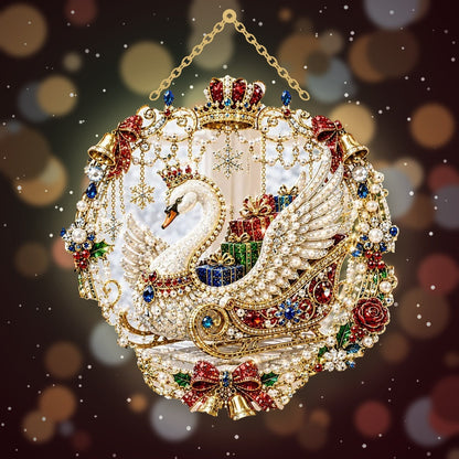 Swan Sled – Holiday Classics ornament