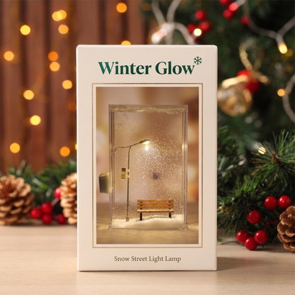 ChristmasArt™ Snowfall Glow Lamp